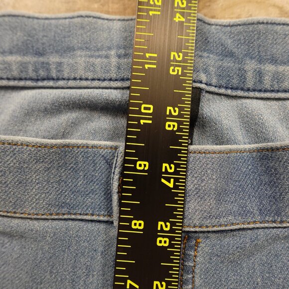 Hue Essential Denim Leggings Women's Large Blue stretchy Mid Rise - Picture 6 of 11